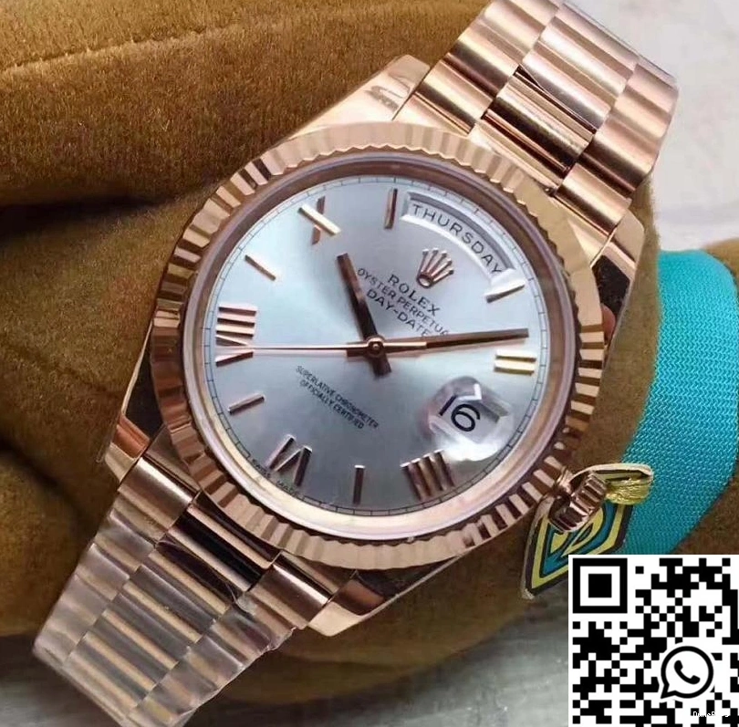 Rolex 40 EW 228235 Factory Sundust Gold 40MM Day-Date Rose Dial 0202